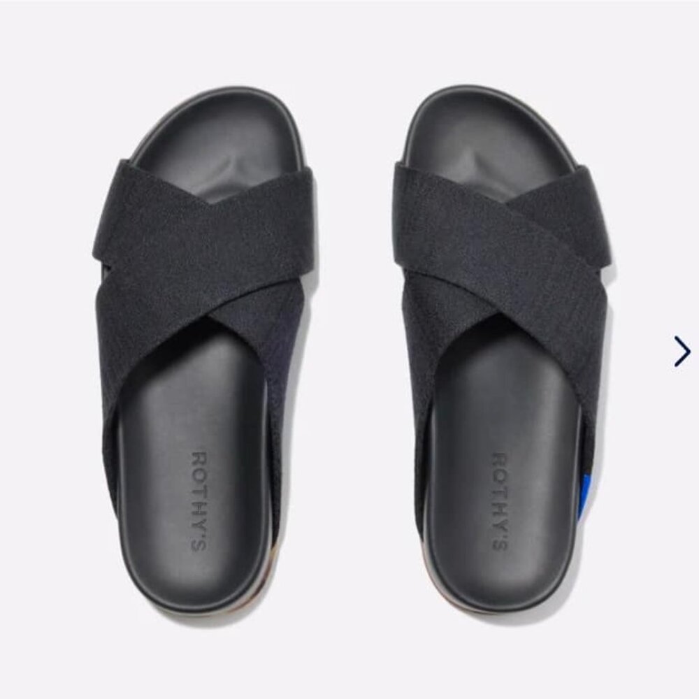 Rothy's Weekend Slide in Black -- BNIB Size 6 1/2